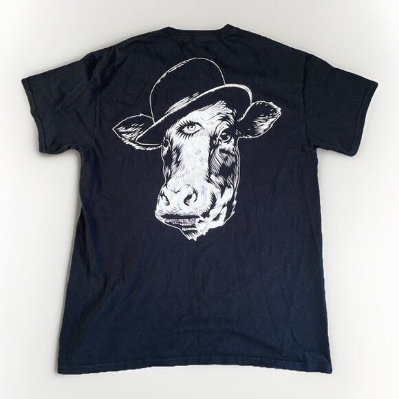 Korova Other - Korova Unrivaled Potency Third Eye Cow Cannabis Co Men’s MEDIUM Black T-Shirt